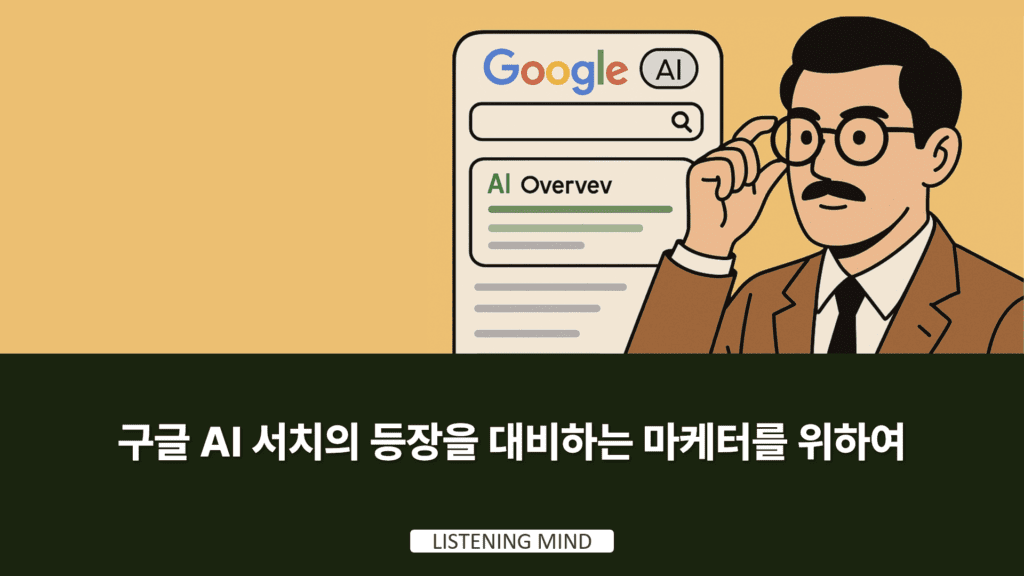 구글 AI서치의 등장을 대비하는 마케터를 위하여