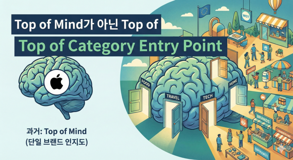 Top of Mind의 시대가 가고, Top of CEP의 시대가 온다 – AI 검색 시대, 브랜드는 어떻게 다시 ‘답’이 되어야 하는가